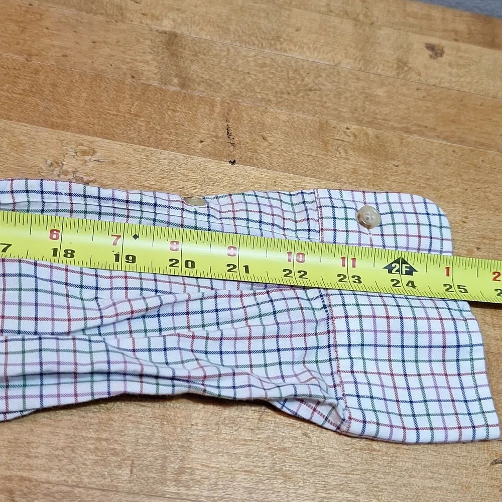 Polo Ralph Lauren Pink Green Red Plaid 100% Cotton Longsleeve Button Up Shirt Lg